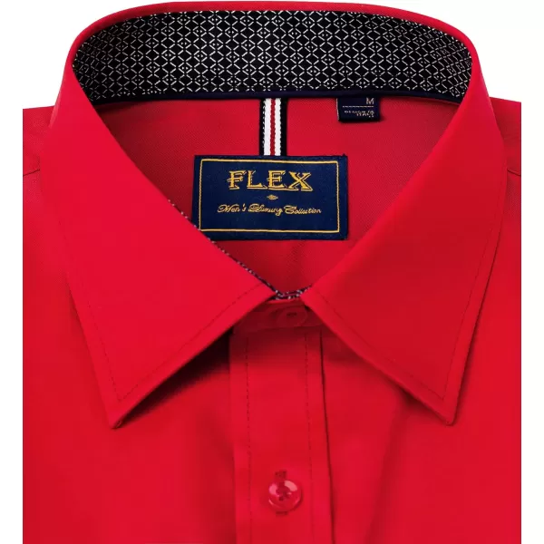 Alimens &amp; Gentle Men's Dress Shirts Long Sleeve Wrinkle-Resistant Casual Button Down Shirt