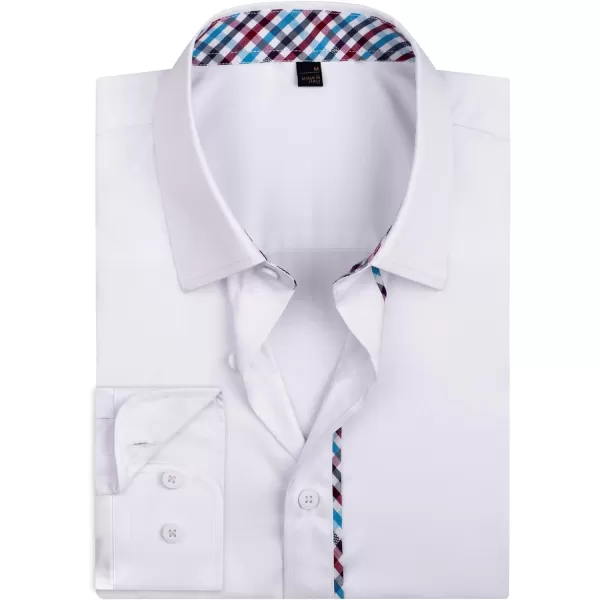 Alimens &amp; Gentle Men's Dress Shirts Long Sleeve Wrinkle-Resistant Casual Button Down Shirt