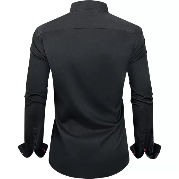 Alimens &amp; Gentle Men's Dress Shirts Long Sleeve Wrinkle-Resistant Casual Button Down Shirt