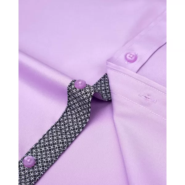 Alimens &amp; Gentle Men's Dress Shirts Long Sleeve Wrinkle-Resistant Casual Button Down Shirt