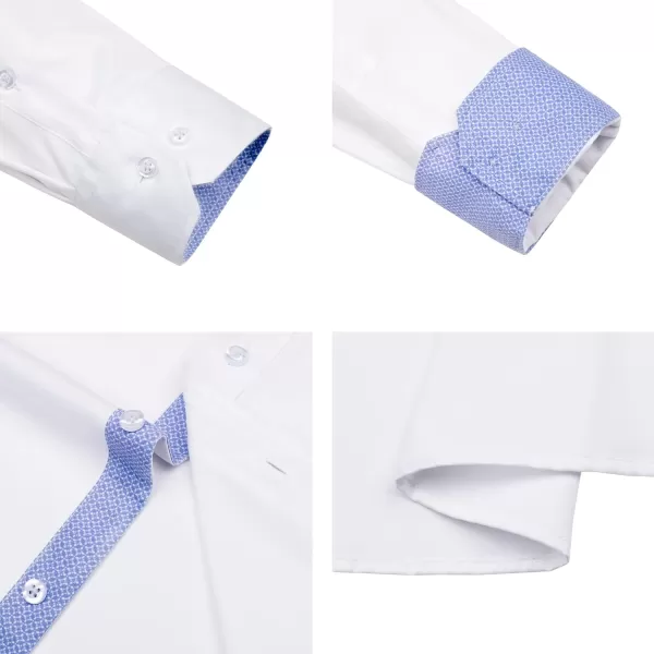Alimens &amp; Gentle Men's Dress Shirts Long Sleeve Wrinkle-Resistant Casual Button Down Shirt