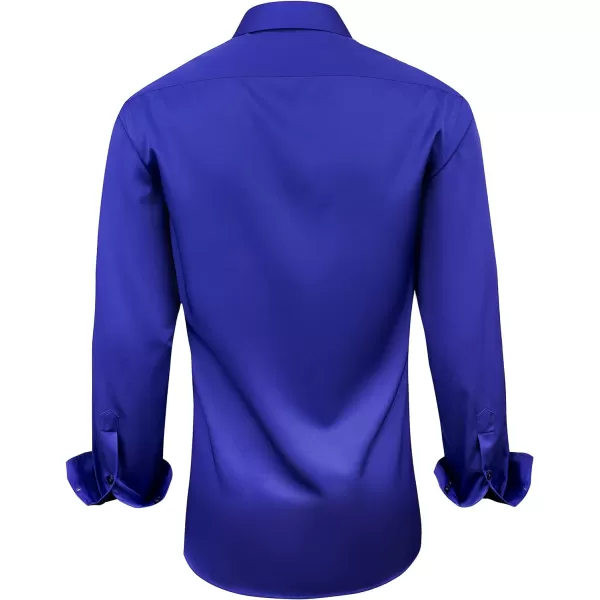 Alimens &amp; Gentle Men's Dress Shirts Long Sleeve Wrinkle-Resistant Casual Button Down Shirt