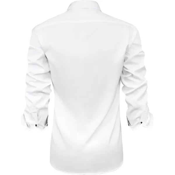Alimens &amp; Gentle Men's Dress Shirts Long Sleeve Wrinkle-Resistant Casual Button Down Shirt