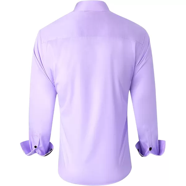 Alimens &amp; Gentle Men's Dress Shirts Long Sleeve Wrinkle-Resistant Casual Button Down Shirt