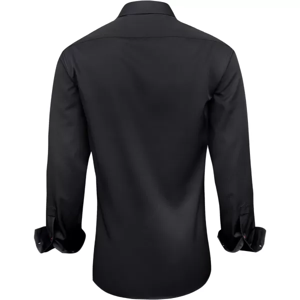 Alimens &amp; Gentle Men's Dress Shirts Long Sleeve Wrinkle-Resistant Casual Button Down Shirt