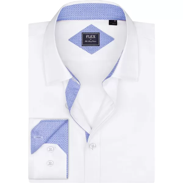 Alimens &amp; Gentle Men's Dress Shirts Long Sleeve Wrinkle-Resistant Casual Button Down Shirt