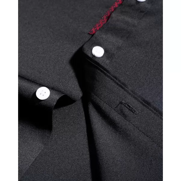 Alimens &amp; Gentle Men's Dress Shirts Long Sleeve Wrinkle-Resistant Casual Button Down Shirt