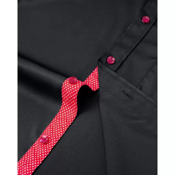 Alimens &amp; Gentle Men's Dress Shirts Long Sleeve Wrinkle-Resistant Casual Button Down Shirt