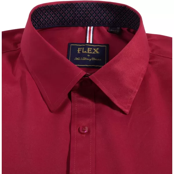 Alimens &amp; Gentle Men's Dress Shirts Long Sleeve Wrinkle-Resistant Casual Button Down Shirt