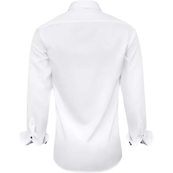 Alimens &amp; Gentle Men's Dress Shirts Long Sleeve Wrinkle-Resistant Casual Button Down Shirt