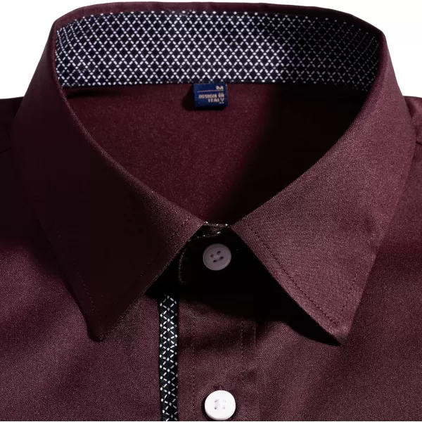 Alimens &amp; Gentle Men's Dress Shirts Long Sleeve Wrinkle-Resistant Casual Button Down Shirt