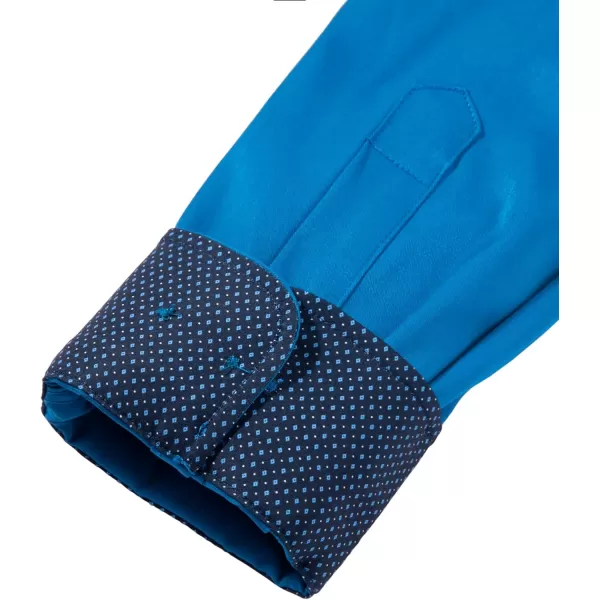 Alimens &amp; Gentle Men's Dress Shirts Long Sleeve Wrinkle-Resistant Casual Button Down Shirt