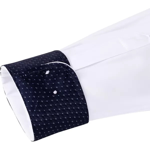 Alimens &amp; Gentle Men's Dress Shirts Long Sleeve Wrinkle-Resistant Casual Button Down Shirt