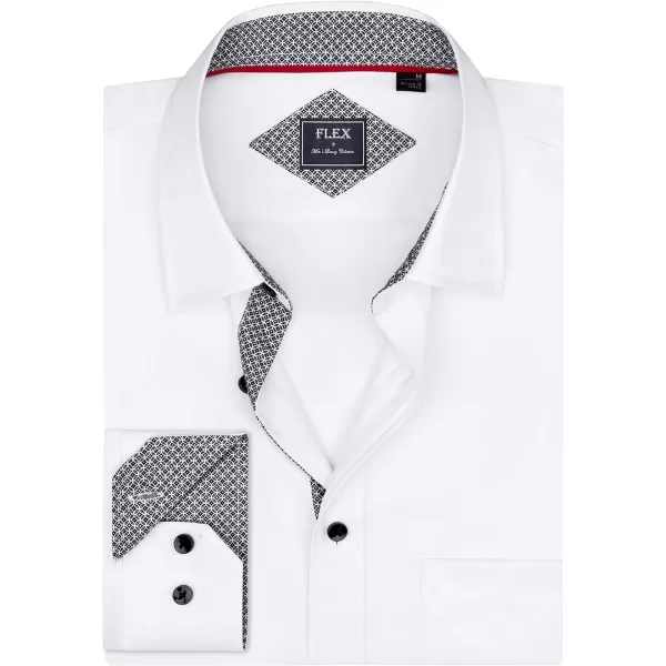 Alimens &amp; Gentle Men's Dress Shirts Long Sleeve Wrinkle-Resistant Casual Button Down Shirt