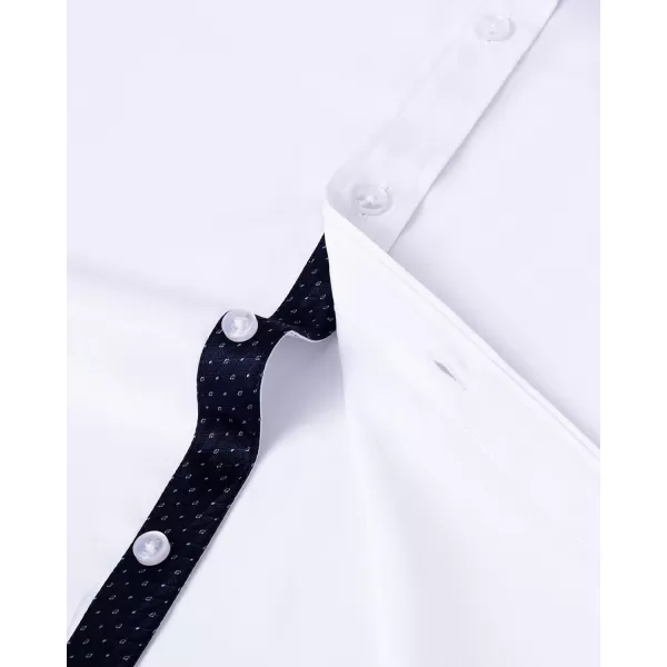 Alimens &amp; Gentle Men's Dress Shirts Long Sleeve Wrinkle-Resistant Casual Button Down Shirt