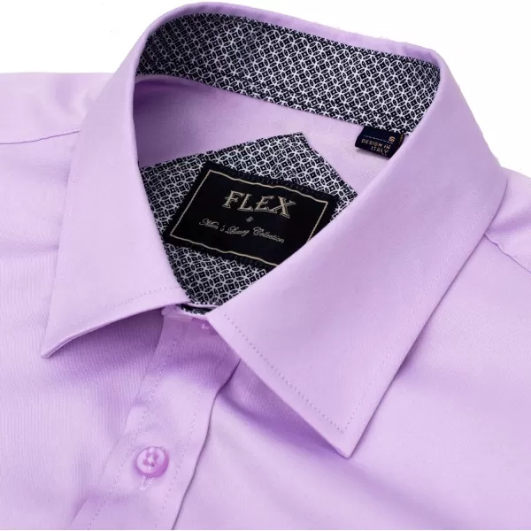 Alimens &amp; Gentle Men's Dress Shirts Long Sleeve Wrinkle-Resistant Casual Button Down Shirt