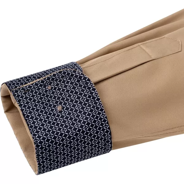 Alimens &amp; Gentle Men's Dress Shirts Long Sleeve Wrinkle-Resistant Casual Button Down Shirt