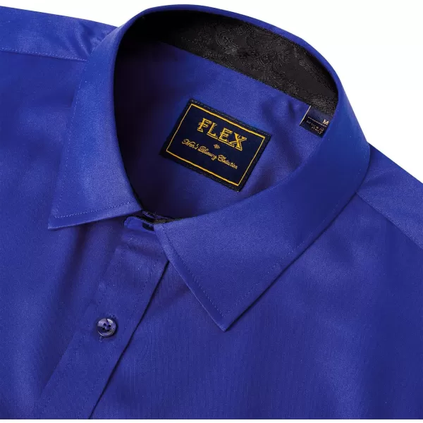 Alimens &amp; Gentle Men's Dress Shirts Long Sleeve Wrinkle-Resistant Casual Button Down Shirt