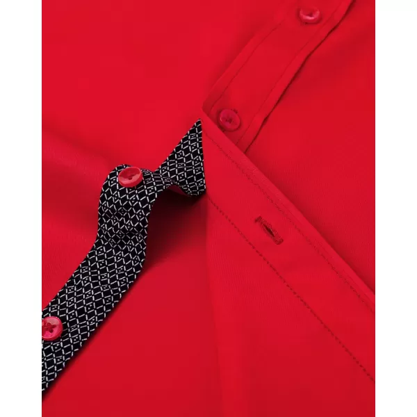 Alimens &amp; Gentle Men's Dress Shirts Long Sleeve Wrinkle-Resistant Casual Button Down Shirt