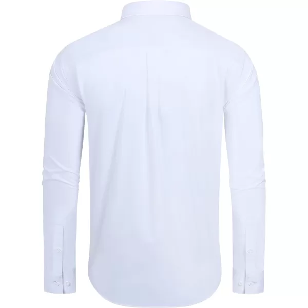 Alimens &amp; Gentle Men's Dress Shirts Regular Fit Long Sleeve Button Down Shirts Wrinkle Free Cotton Shirts