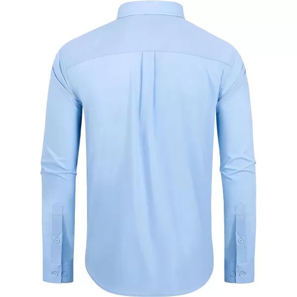 Alimens &amp; Gentle Men's Dress Shirts Regular Fit Long Sleeve Button Down Shirts Wrinkle Free Cotton Shirts