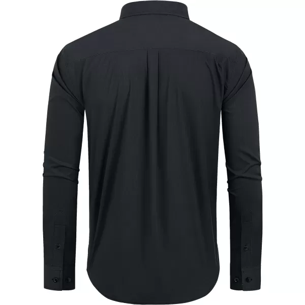 Alimens &amp; Gentle Men's Dress Shirts Regular Fit Long Sleeve Button Down Shirts Wrinkle Free Cotton Shirts