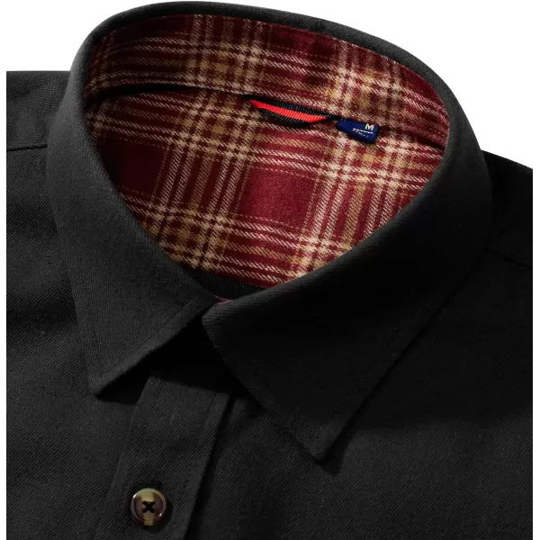 Alimens &amp; Gentle Men's Flannel Shirt Button Down Regular Fit Long Sleeve Casual Shirts