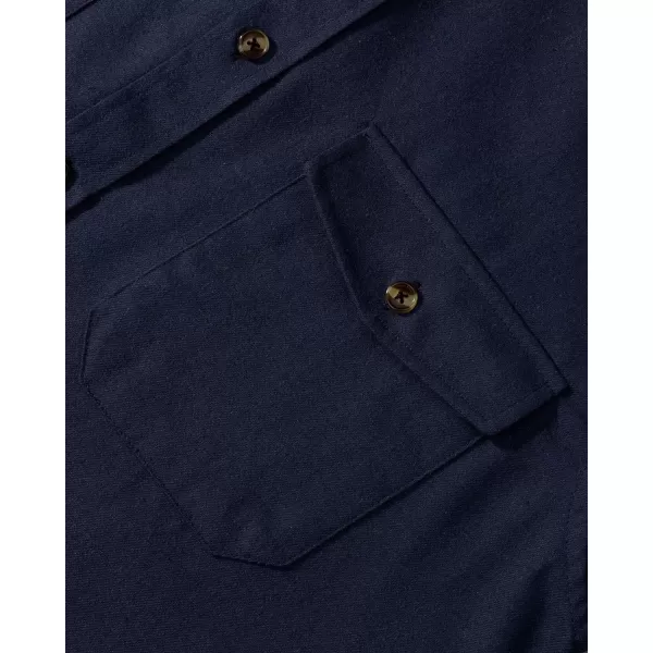 Alimens &amp; Gentle Men's Flannel Shirt Button Down Regular Fit Long Sleeve Casual Shirts