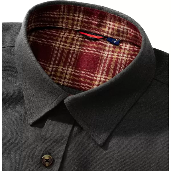 Alimens &amp; Gentle Men's Flannel Shirt Button Down Regular Fit Long Sleeve Casual Shirts