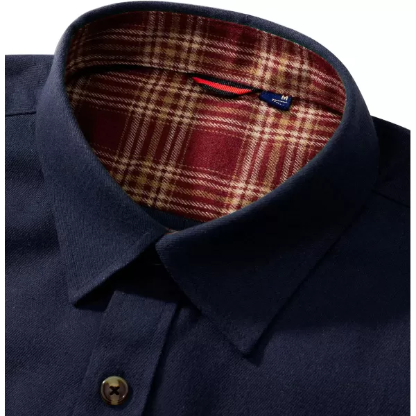 Alimens &amp; Gentle Men's Flannel Shirt Button Down Regular Fit Long Sleeve Casual Shirts