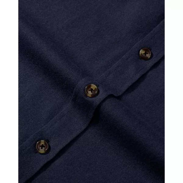 Alimens &amp; Gentle Men's Flannel Shirt Button Down Regular Fit Long Sleeve Casual Shirts