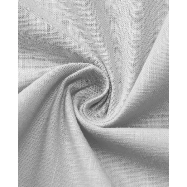 Alimens &amp; Gentle Mens Linen Shirt Short Sleeve Casual Cotton Button Down Shirts Collared Summer Beach Shirts