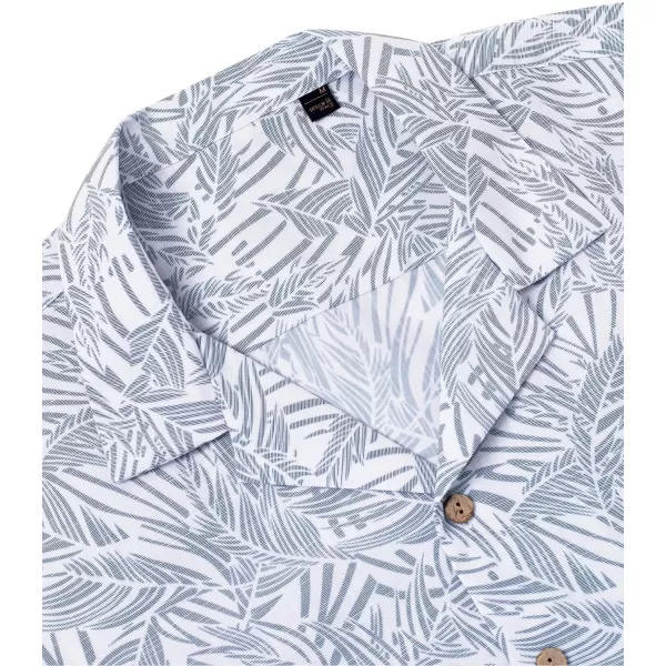 Alimens &amp; Gentle Mens Linen Shirts Cotton Hawaiian Shirts Short Sleeve Button Down Shirts Casual Summer Beach Tops