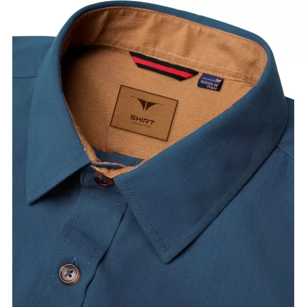 Alimens &amp; Gentle Men's Long Sleeve Regular Fit Casual Button Down Shirt