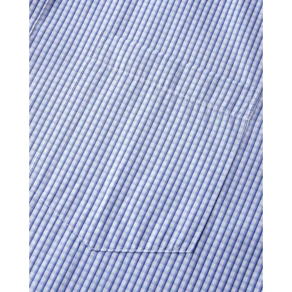 Alimens &amp; Gentle Men's Plaid Button Down Shirts Cotton Long Sleeve Dress Shirts Regular Fit Gingham Shirts