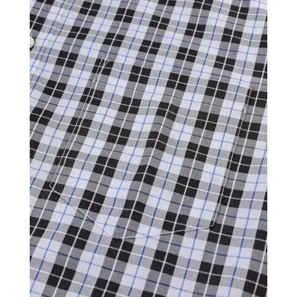 Alimens &amp; Gentle Men's Plaid Button Down Shirts Cotton Long Sleeve Dress Shirts Regular Fit Gingham Shirts