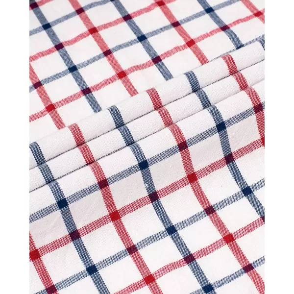Alimens &amp; Gentle Men's Plaid Button Down Shirts Cotton Long Sleeve Dress Shirts Regular Fit Gingham Shirts