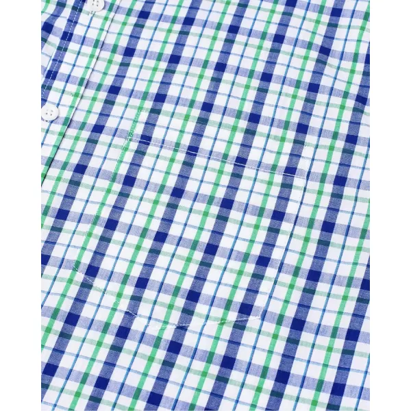 Alimens &amp; Gentle Men's Plaid Button Down Shirts Cotton Long Sleeve Dress Shirts Regular Fit Gingham Shirts