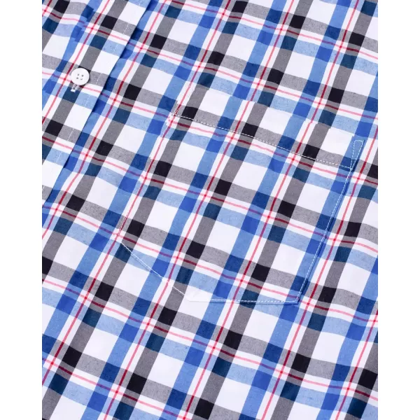 Alimens &amp; Gentle Men's Plaid Button Down Shirts Cotton Long Sleeve Dress Shirts Regular Fit Gingham Shirts