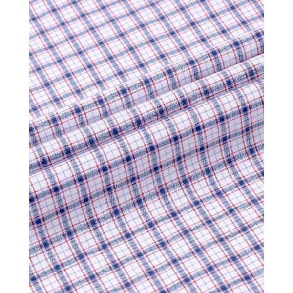 Alimens &amp; Gentle Men's Plaid Button Down Shirts Cotton Long Sleeve Dress Shirts Regular Fit Gingham Shirts