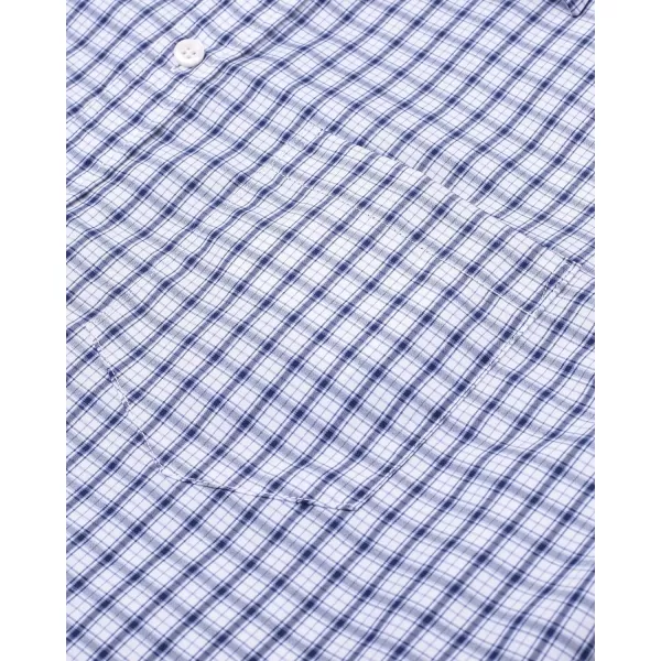 Alimens &amp; Gentle Men's Plaid Button Down Shirts Cotton Long Sleeve Dress Shirts Regular Fit Gingham Shirts
