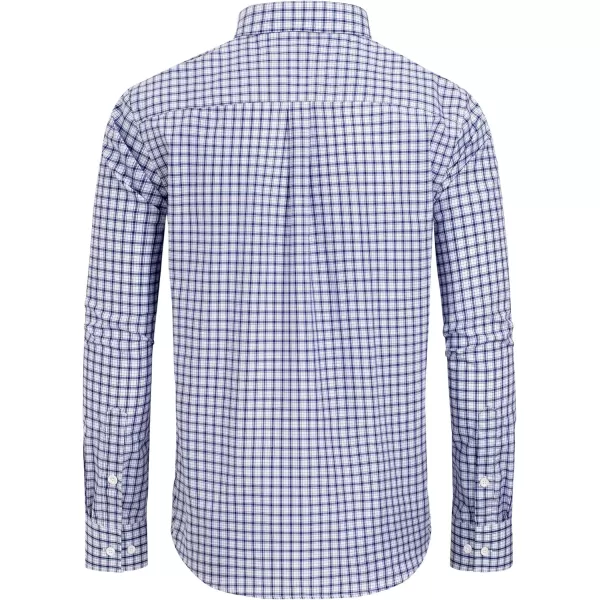 Alimens &amp; Gentle Men's Plaid Button Down Shirts Cotton Long Sleeve Dress Shirts Regular Fit Gingham Shirts
