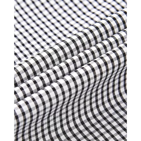 Alimens &amp; Gentle Men's Plaid Button Down Shirts Cotton Long Sleeve Dress Shirts Regular Fit Gingham Shirts