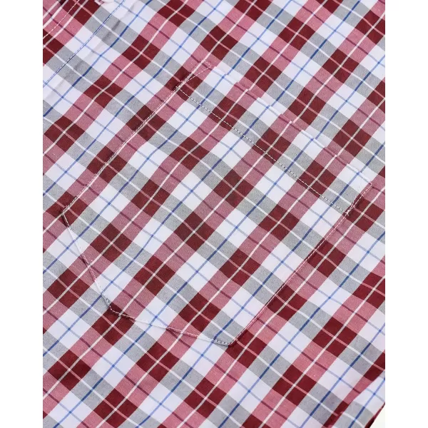 Alimens &amp; Gentle Men's Plaid Button Down Shirts Cotton Long Sleeve Dress Shirts Regular Fit Gingham Shirts