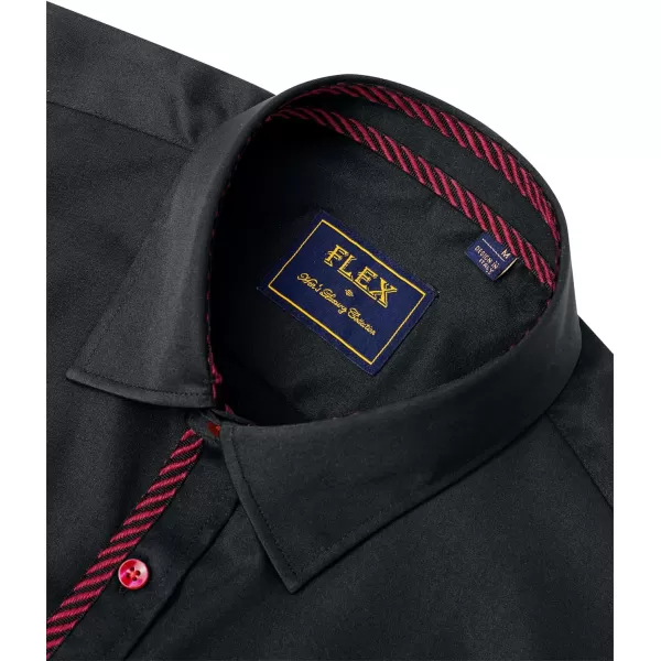 Alimens &amp; Gentle Mens Short Sleeve Dress Shirts Wrinkle Free Solid Casual Button Down Shirts with Pocket