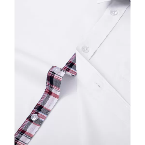 Alimens &amp; Gentle Mens Short Sleeve Dress Shirts Wrinkle Free Solid Casual Button Down Shirts with Pocket