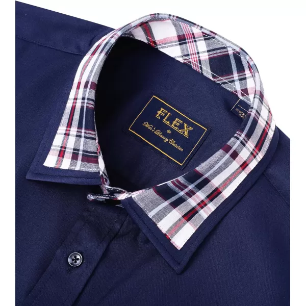 Alimens &amp; Gentle Mens Short Sleeve Dress Shirts Wrinkle Free Solid Casual Button Down Shirts with Pocket