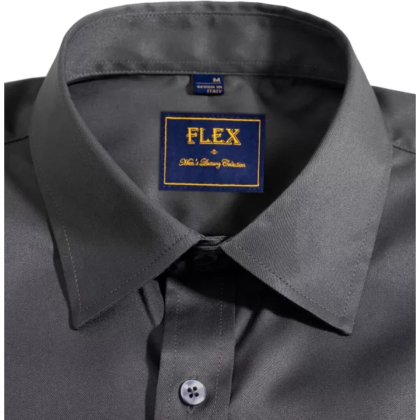 Alimens &amp; Gentle Mens Short Sleeve Dress Shirts Wrinkle Free Solid Casual Button Down Shirts with Pocket