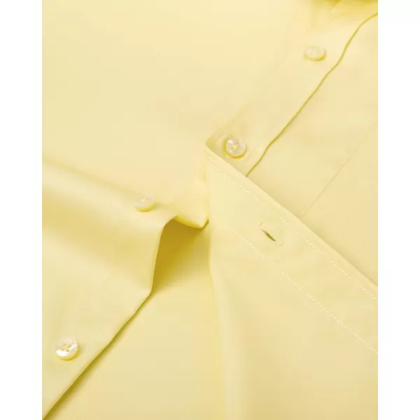 Alimens &amp; Gentle Mens Short Sleeve Dress Shirts Wrinkle Free Solid Casual Button Down Shirts with Pocket