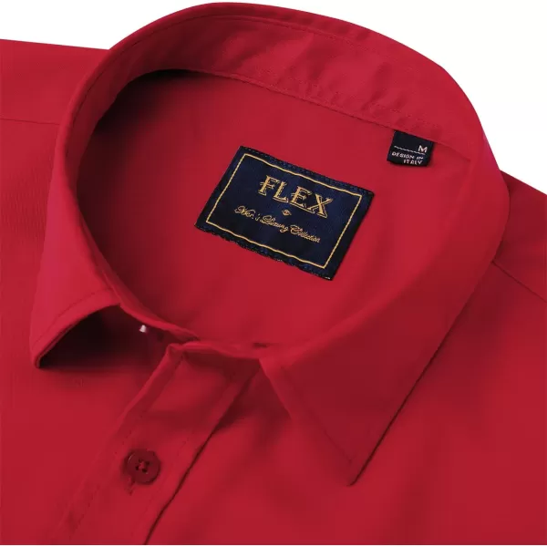 Alimens &amp; Gentle Mens Short Sleeve Dress Shirts Wrinkle Free Solid Casual Button Down Shirts with Pocket